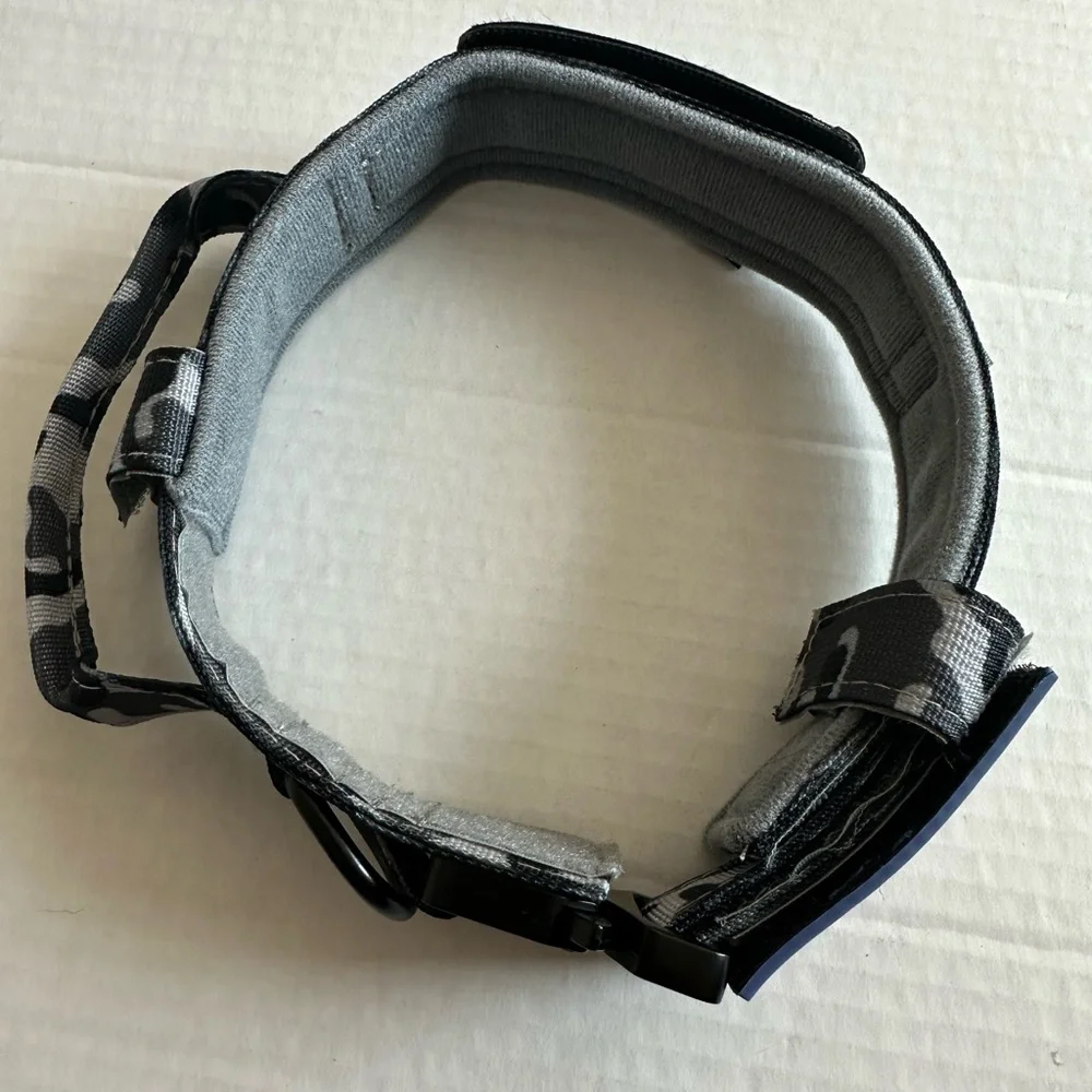 Medium Adjustable Military Training Nylon Dog Collar with Control Handle
